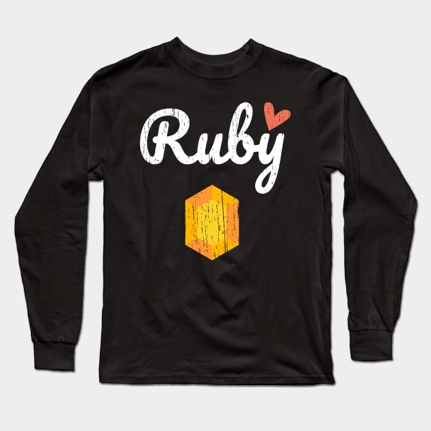 ruby Long Sleeve T-Shirt by Sasaku